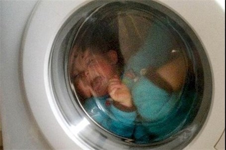 مرگ دوقلوهای هندی داخل ماشین لباسشویی