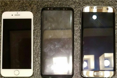 گلکسی S۸ در مقابل گلکسی S۷ و ۷ iPhone: کدام بزرگ‌تر است؟