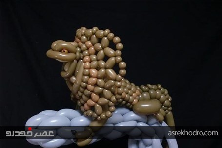 ساخت اشکال باورنکردنی از حیوانات بادکنکی توسط یک هنرمند ژاپنی