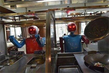 گشایش رستوران رباتیک در پایتخت بنگلادش +عکس