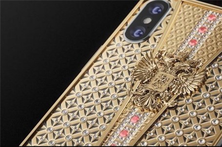 نسخه لوکس آیفون ۱۰ با پوشش طلا و سنگ‌های قیمتی معرفی شد + عکس