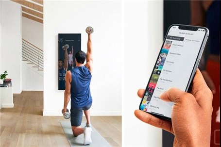 آینه ای که در خانه با شما ورزش می کند