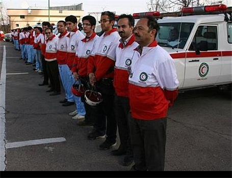 پوشش امدادی زائران کربلا در مرز مهران توسط اورژانس اصفهان