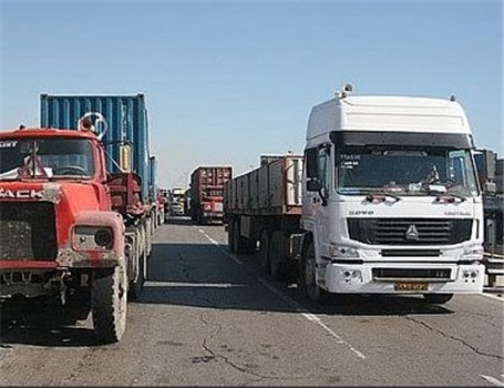 معابر شهری کرمان پارکینگ کامیونها