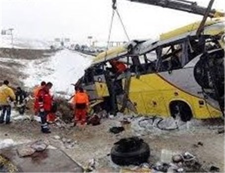 هویت کشته شدگان واژگونی اتوبوس محور سوادکوه اعلام شد
