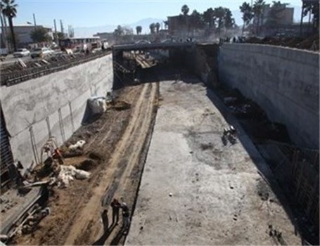 ساخت دو زیرگذر و روگذر در قائمشهر آغاز شد