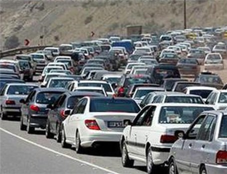 ترافیک سنگین در کرج -چالوس