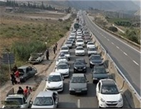 ترافیک نیمه‌سنگین به سمت مازندران