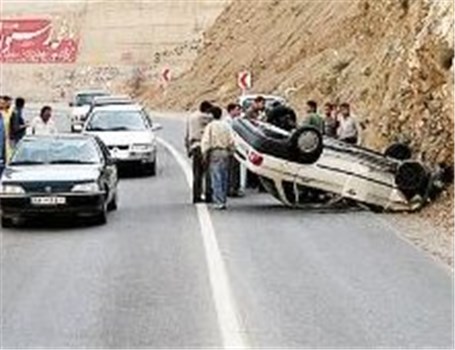 واژگونی خودرو پراید در جاده سراب به اردبیل حادثه آفرید