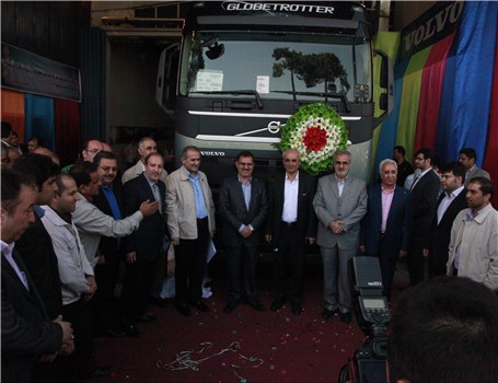 مراسم رونمایی از خط تولید کامیون‌های نسل جدید ولوو در ایران