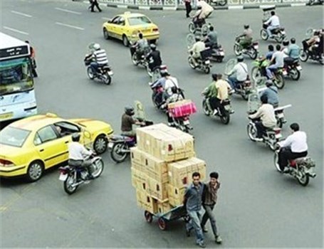 موتورسیکلت‌ها روزانه 346 تن آلاینده وارد ریه مردم تهران می‌کنند