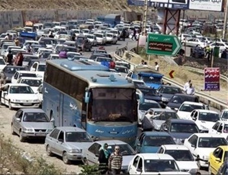 ترافیک نیمه سنگین در اکثر جاده‌های کشور