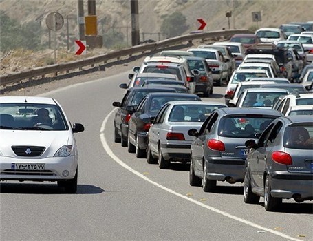 ترافیک نیمه سنگین در محور تهران-قم، کرج-چالوس و فیروزکوه