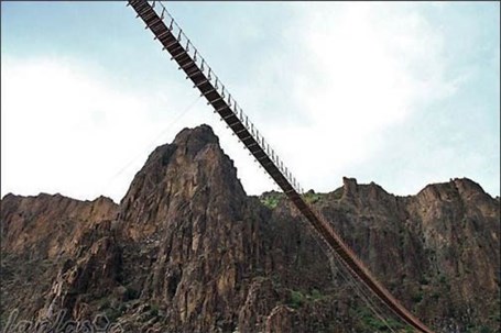بلندترین و ترسناک ترین پل معلق ایران