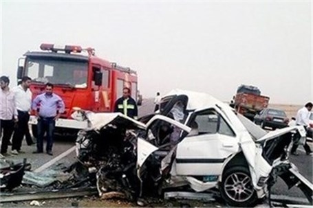تصادف دربزرگراه تهران، قم شش مصدوم برجا گذاشت