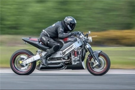 سریعترین موتورسیکلت توربینی جهان با قدرت یک بالگرد
