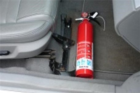ایمنی هر خودرو با نصب یک کپسول آتش نشانی تامین می شود