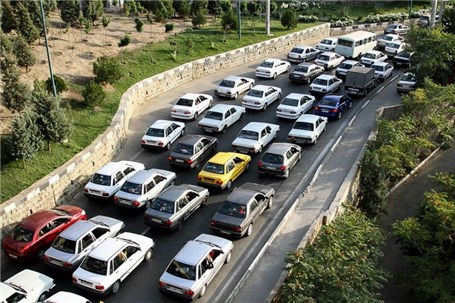 ترافیک سنگین در آزادراه تهران- کرج - قزوین