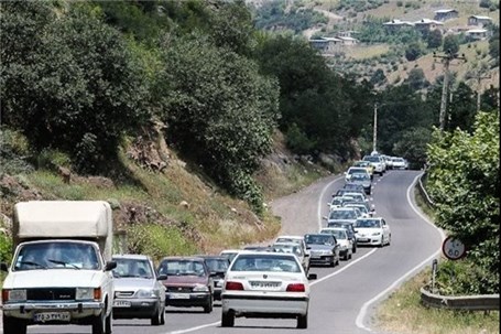 ترافیک سنگین آزاد راه تهران - کرج - قزوین