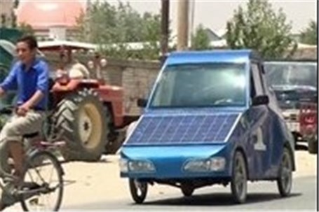اولین خودروی خورشیدی در افغانستان رونمایی شد