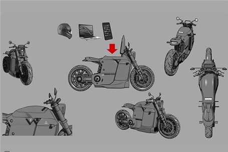 موتورسیکلت تسلا مدل M را ببینید