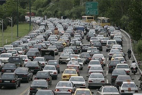 ترافیک سنگین در محورهای ورودی تهران