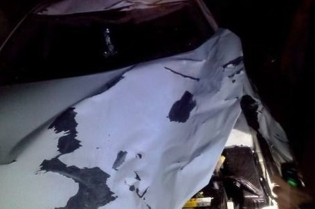 مرگ اسب در تصادف با خودرو تویوتا کمری در یاسوج