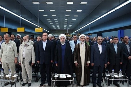 افتتاح بلندترین خط متروی خاورمیانه با حضور رییس جمهور