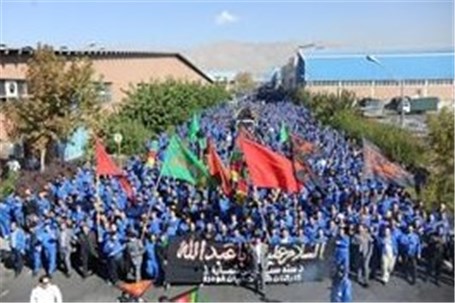 سوگواری ۱۰هزار نفری ایران خودرو در عزای سیدالشهدا(ع)