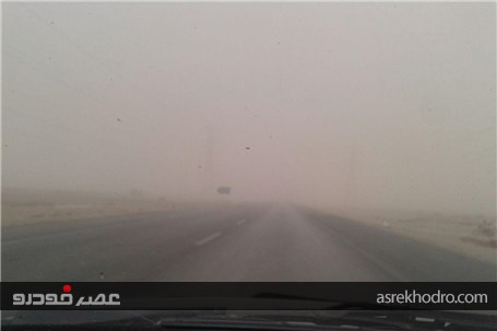 عکس‌هایی از غبار جاده های خوزستان