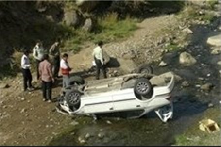 بارندگی های اخیر موجب واژگونی پنج خودرو در راههای کرمان شد