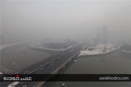 هوای آلوده در چین همه چیز را ناپدید کرد