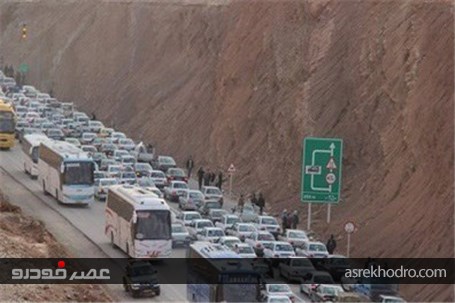 تصاویر زیبا از تردد خودروها در مهران