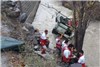 پیکر 5 نفر از مفقودان سانحه سقوط مینی‌بوس به رودخانه پیدا شد