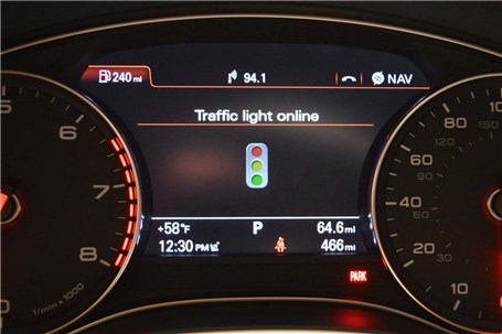 خودروهای آتی آئودی از رنگ چراغ چهارراهها خبر دارند