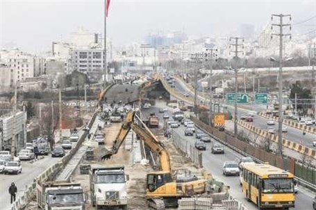 پل جدیدغرب به شرق تقاطع بزرگراه ارتش در پایتخت آماده بهره برداری شد