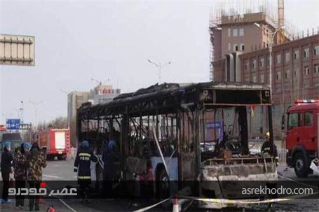 افزایش شمار کشته‌شدگان حریق اتوبوس در چین به ۱۸ نفر