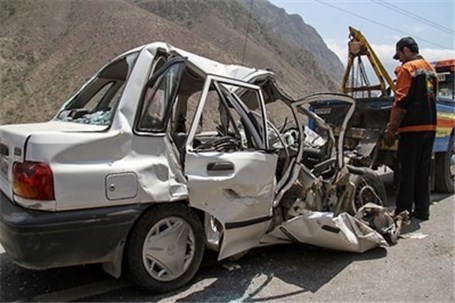 تصادف مرگبار کامیون با پراید