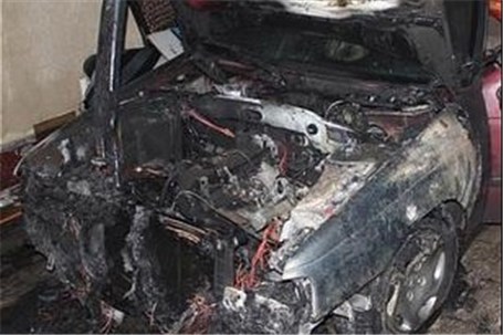 آتش زدن خودرو برای دریافت خسارت از بیمه در قزوین