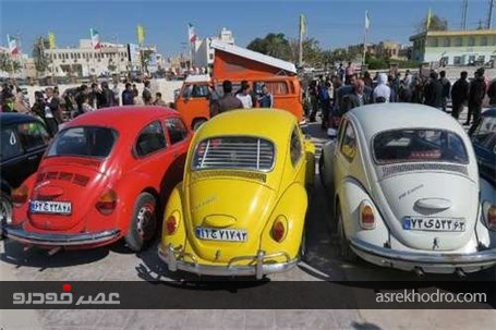 نمایشگاه خودروهای قدیمی در بوشهر