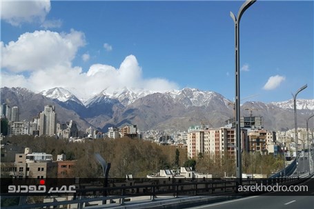 آسمان تهران، یک روز مانده به پایان سال 94، پاک پاک، صاف صاف