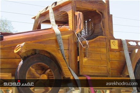 رونمایی از بزرگ‌ ترین ماشین چوبی ایران در گچساران