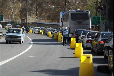 ترافیک سنگین در محور تهران-کرج، چالوس و هراز