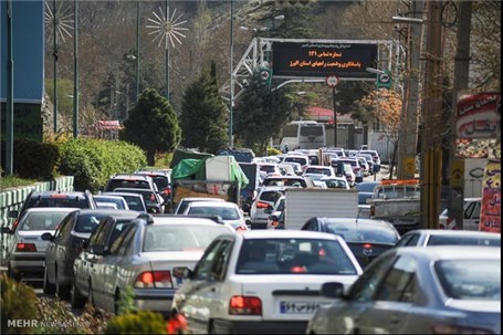 جدول وضعیت ترافیک راه‌های اصلی و فرعی استان تهران