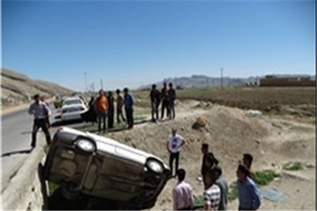 واژگونی مرگبار پژو ۴۰۵ در جاده نیک شهر- ایران شهر