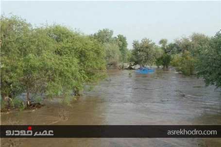 جاده شوش به دزفول بسته شد/ بارندگی به جنوب خوزستان رسید + تصاویر