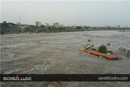 جاده شوش به دزفول بسته شد/ بارندگی به جنوب خوزستان رسید + تصاویر