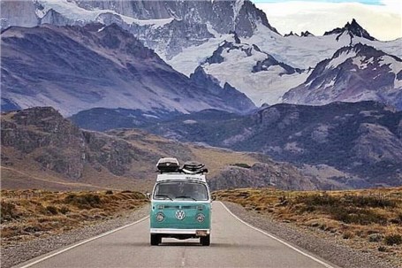 جاده بسیار زیبای ال چالتن در کشور آرژانتین