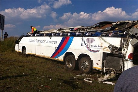 واژگونی اتوبوس گردشگران در کره‌ جنوبی