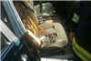 گوشی تلفن همراه موجب آتش سوزی خودروی آردی شد+عکس